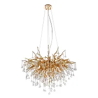 Люстра подвесная Сэлис (Salice) 3132/01 SP-10 Divinare прозрачная на 10 ламп, основание золотое в стиле арт-деко современный ветви Люстра подвесная Сэлис (Salice) 3132/01 SP-10 Divinare прозрачная на 10 ламп, основание золотое в стиле арт-деко современный ветви